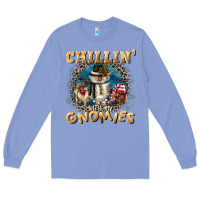Colony Blue chillin with my gnomies Long Sleeve Tee - CowGirlArtShop