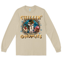 Mushroom chillin with my gnomies Long Sleeve Tee - CowGirlArtShop