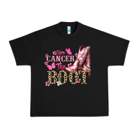 Black Give Cancer the boot Cancer Awareness Urban Heavy Tee - HowdyJamesFarm