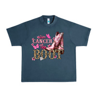 Midnight Navy Give Cancer the boot Cancer Awareness Urban Heavy Tee - HowdyJamesFarm