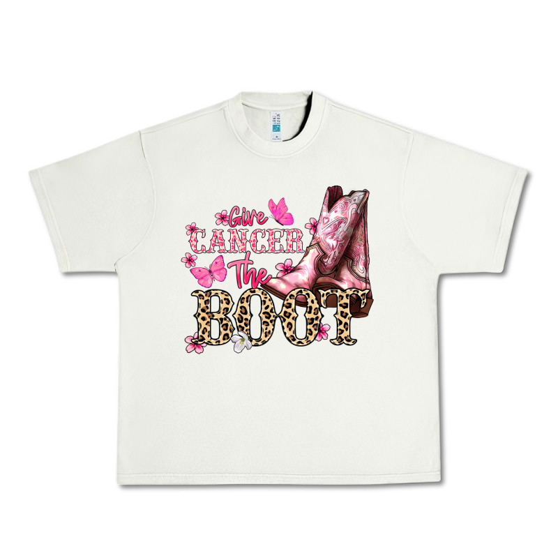 Give Cancer The Boot Cancer Awareness Urban Heavy Tee by HowdyJamesFarm | Teevron