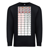 Black deck of cards   joke gifts   playing cards Premium Sweatshirt - lanVoArt