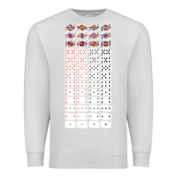 Dove Grey deck of cards   joke gifts   playing cards Premium Sweatshirt - lanVoArt