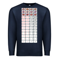 Navy deck of cards   joke gifts   playing cards Premium Sweatshirt - lanVoArt