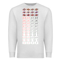 Oatmeal Heather deck of cards   joke gifts   playing cards Premium Sweatshirt - lanVoArt