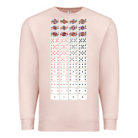 Pale Pink deck of cards   joke gifts   playing cards Premium Sweatshirt - lanVoArt