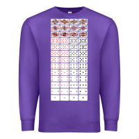 Purple deck of cards   joke gifts   playing cards Premium Sweatshirt - lanVoArt