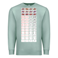 Seafoam deck of cards   joke gifts   playing cards Premium Sweatshirt - lanVoArt