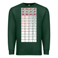 Sports Green deck of cards   joke gifts   playing cards Premium Sweatshirt - lanVoArt