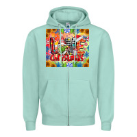Seafoam Love Christmas gnome Zipper Hoodie - CowhideDigitalArt