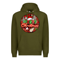Army Green Merry christmas Premium Hoodie - FaDigitalArtStudio