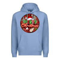 Colony Blue Merry christmas Premium Hoodie - FaDigitalArtStudio