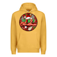 Mustard Merry christmas Premium Hoodie - FaDigitalArtStudio