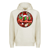 Oatmeal Heather Merry christmas Premium Hoodie - FaDigitalArtStudio