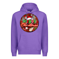 Purple Merry christmas Premium Hoodie - FaDigitalArtStudio