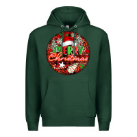 Sports Green Merry christmas Premium Hoodie - FaDigitalArtStudio
