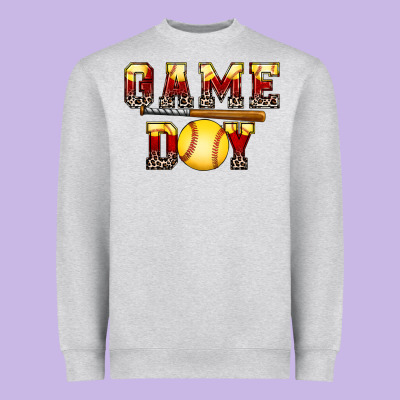 Game Day Softball Heavyweight Sweatshirt Designed By Fadigitalartstudio