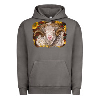 Pigment Tornado merino ram with sunflowers Urban Hoodie - BarkalooDesign