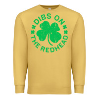Dibs On The Redhead  St Patricks Day Premium Sweatshirt | Teevron
