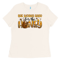 Bone she works hard for the honey Ladies Tee - Artiststas