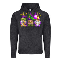 Vintage Black Mardi Gras gnomies with elements Vintage Hoodie - HowdyJamesFarm