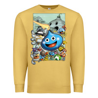 Antique Gold dragon quest slime print Premium Sweatshirt - lanVoArt