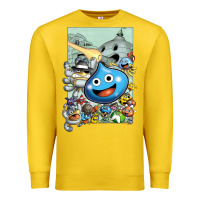 Dragon Quest Slime Print Premium Sweatshirt | Teevron