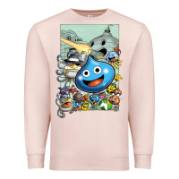 Pale Pink dragon quest slime print Premium Sweatshirt - lanVoArt