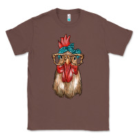 Chestnut chicken with bandana and leopard Classic Tee - texasbilliewilder