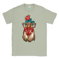 Matcha chicken with bandana and leopard Classic Tee - texasbilliewilder