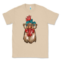 Mushroom chicken with bandana and leopard Classic Tee - texasbilliewilder