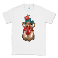 White chicken with bandana and leopard Classic Tee - texasbilliewilder