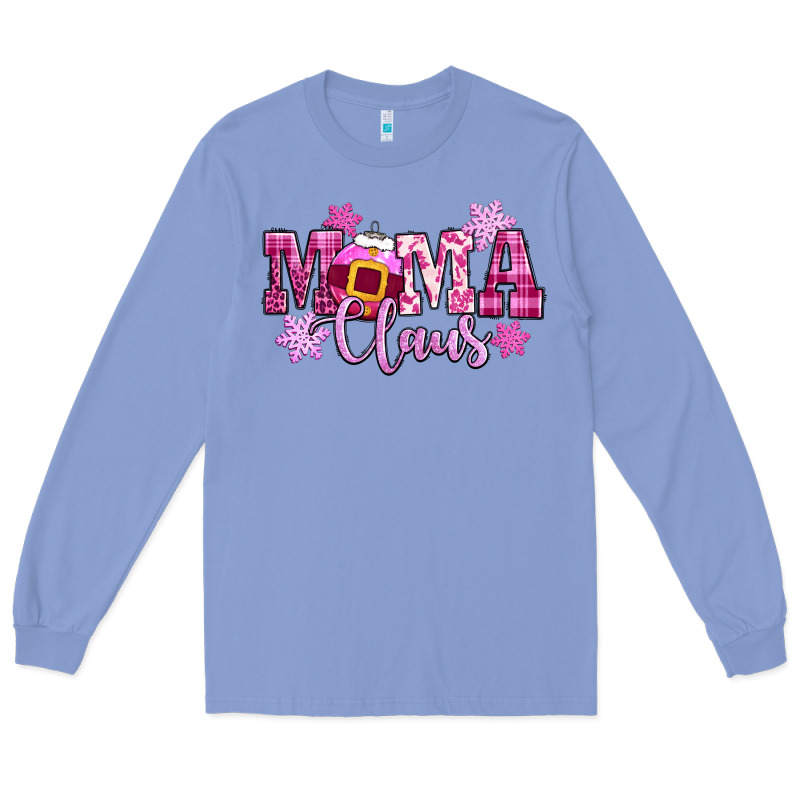 Mama Claus Pink Christmas Long Sleeve Tee by CowGirlArtShop | Teevron
