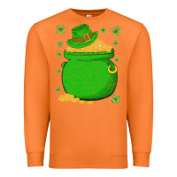 Carrot ireland leprechaun hat pot of gold irish st patricks day Premium Sweatshirt - lanVoArt