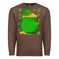 Chestnut ireland leprechaun hat pot of gold irish st patricks day Premium Sweatshirt - lanVoArt
