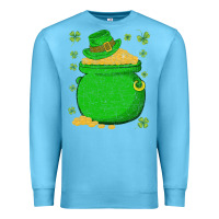 Ireland Leprechaun Hat Pot Of Gold Irish St Patricks Day Premium Sweatshirt | Teevron