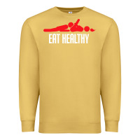 Antique Gold funny eat healthy sexy tee mens rude valentine day gifts Premium Sweatshirt - lanVoArt