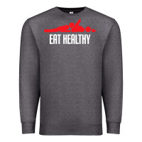 Charcoal Heather funny eat healthy sexy tee mens rude valentine day gifts Premium Sweatshirt - lanVoArt