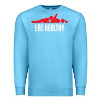 Ocean Blue funny eat healthy sexy tee mens rude valentine day gifts Premium Sweatshirt - lanVoArt