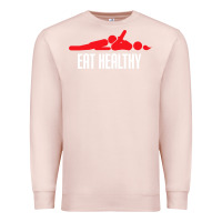 Pale Pink funny eat healthy sexy tee mens rude valentine day gifts Premium Sweatshirt - lanVoArt
