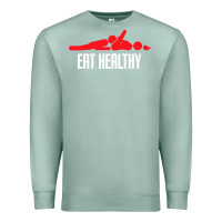 Seafoam funny eat healthy sexy tee mens rude valentine day gifts Premium Sweatshirt - lanVoArt