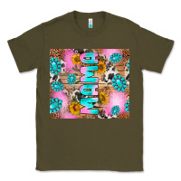 Army Green western mama Classic Tee - RanaPortraitStore