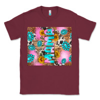 Burgundy western mama Classic Tee - RanaPortraitStore