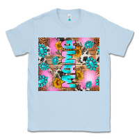 Dusty Blue western mama Classic Tee - RanaPortraitStore