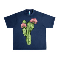 Navy cactus 4 Urban Heavy Tee - JahusDesignShop