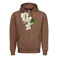 Chestnut Mock Oranges Illustrations Zipper Hoodie - LillyAllenDesigns