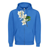 True Royal Mock Oranges Illustrations Zipper Hoodie - LillyAllenDesigns
