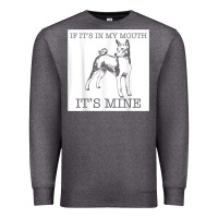Charcoal Heather basenji funny dog lover gift t shirt Premium Sweatshirt - lanVoArt