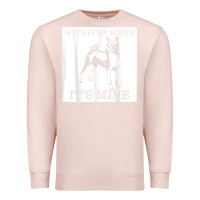 Pale Pink basenji funny dog lover gift t shirt Premium Sweatshirt - lanVoArt