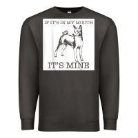 Smoke basenji funny dog lover gift t shirt Premium Sweatshirt - lanVoArt
